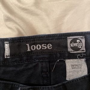 Black Vintage Silver Tabs